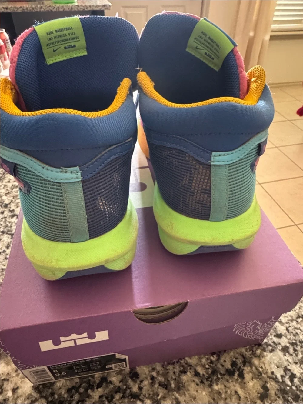 Colorful Kids' Athletic Sneakers - Blue, Pink & Green